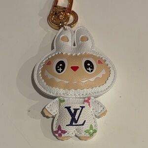 Labubu White Keychain